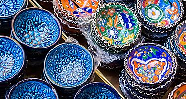 Greece Crete Ceramic Dishes Local Shopping