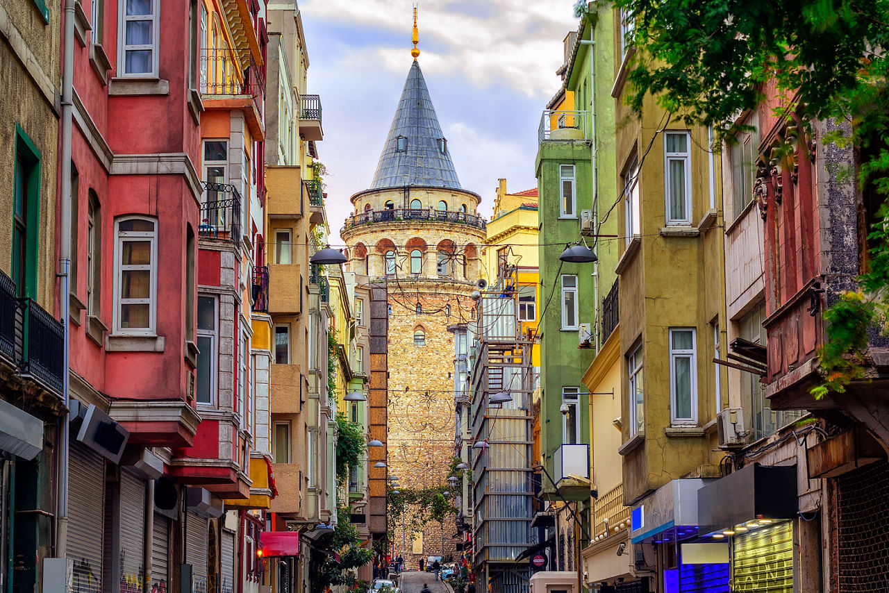 Turkey Istanbul Galata Tower Old Town