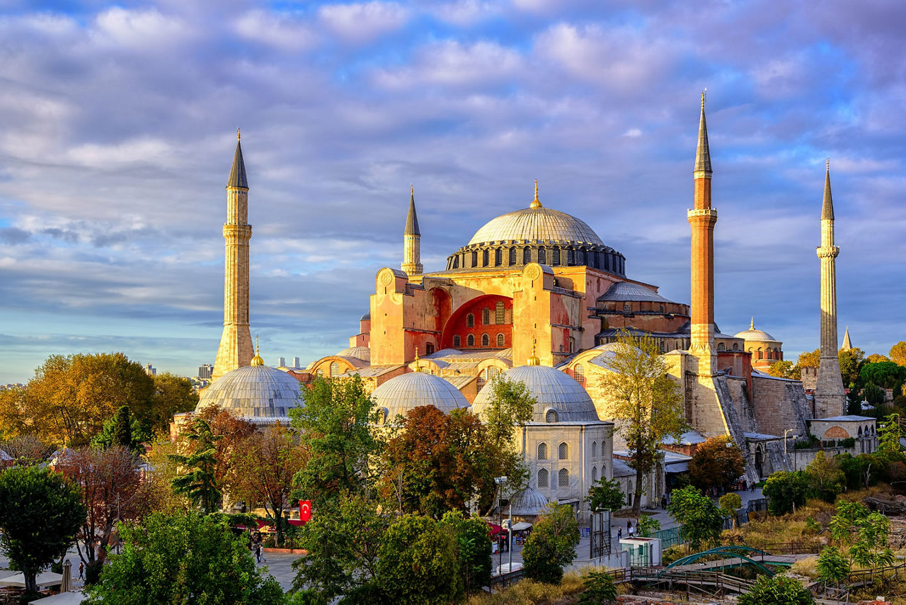 Turkey Istanbul Hagia Sophia Domes