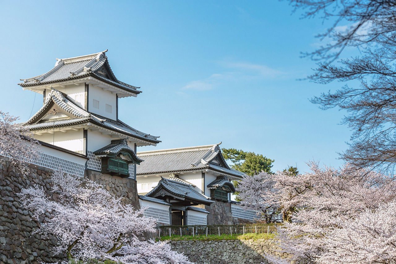 Japan Kanazawa Castle Spring