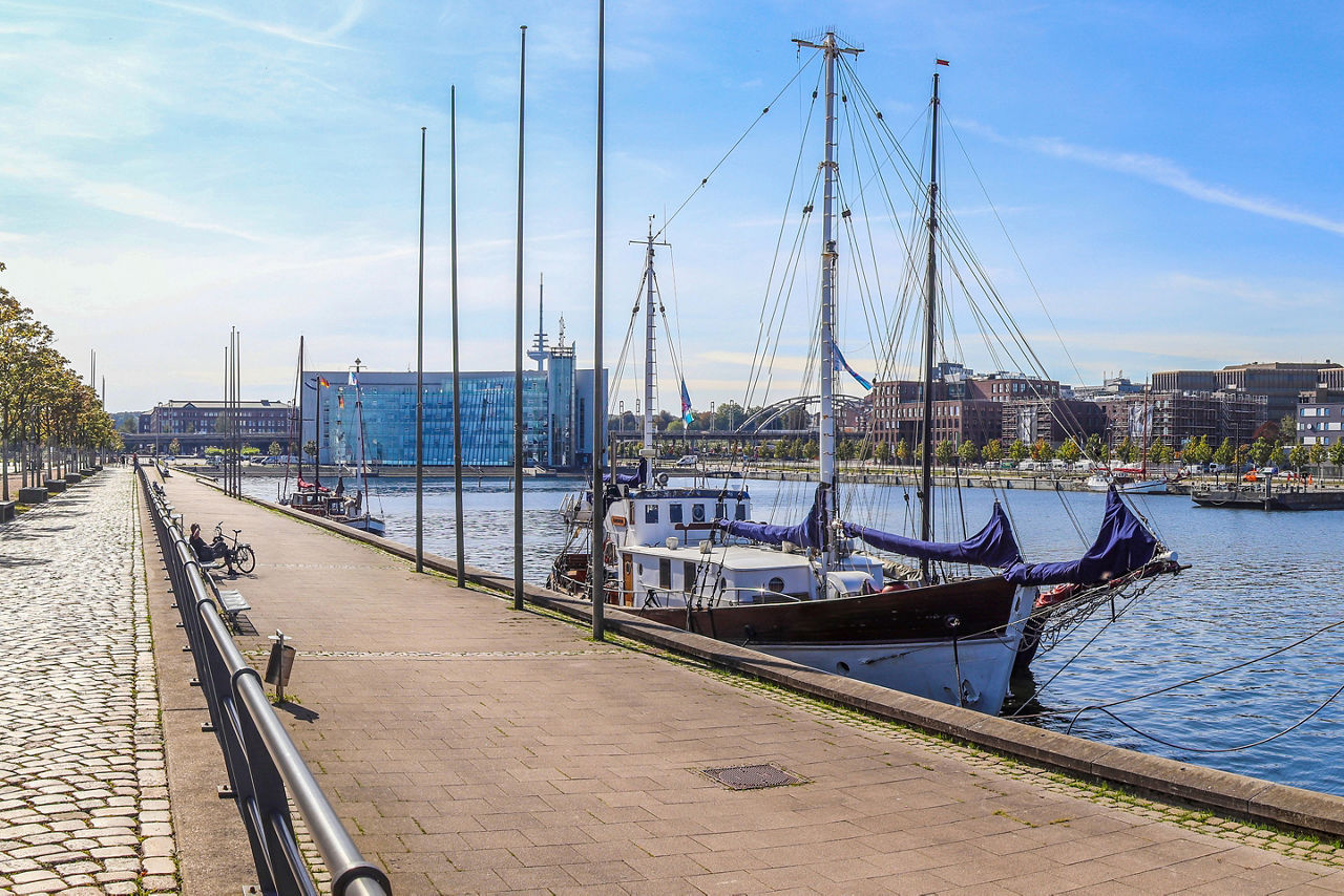 The port of Kiel is a portal into the past. 