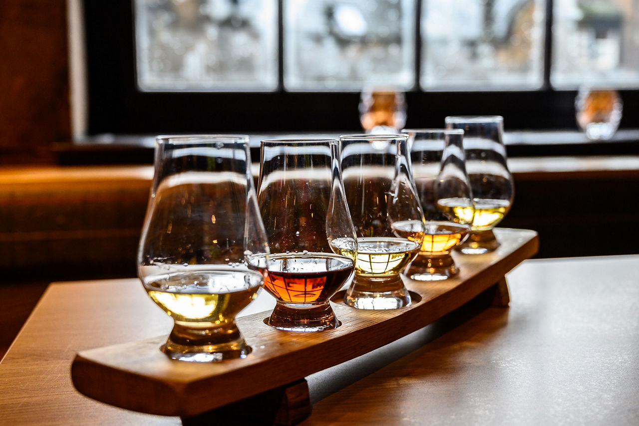 Blended Whiskey Spirits on Distillery Tour, Kirkwall, Scotland
