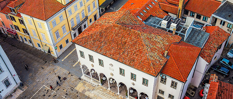 Slovenia Coastal Town Koper Historic Aerial 