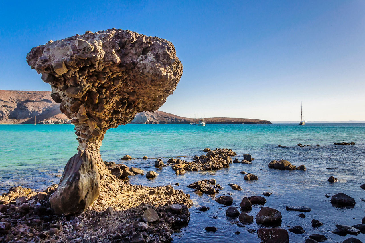 Rocky Beach in La Paz Mexico