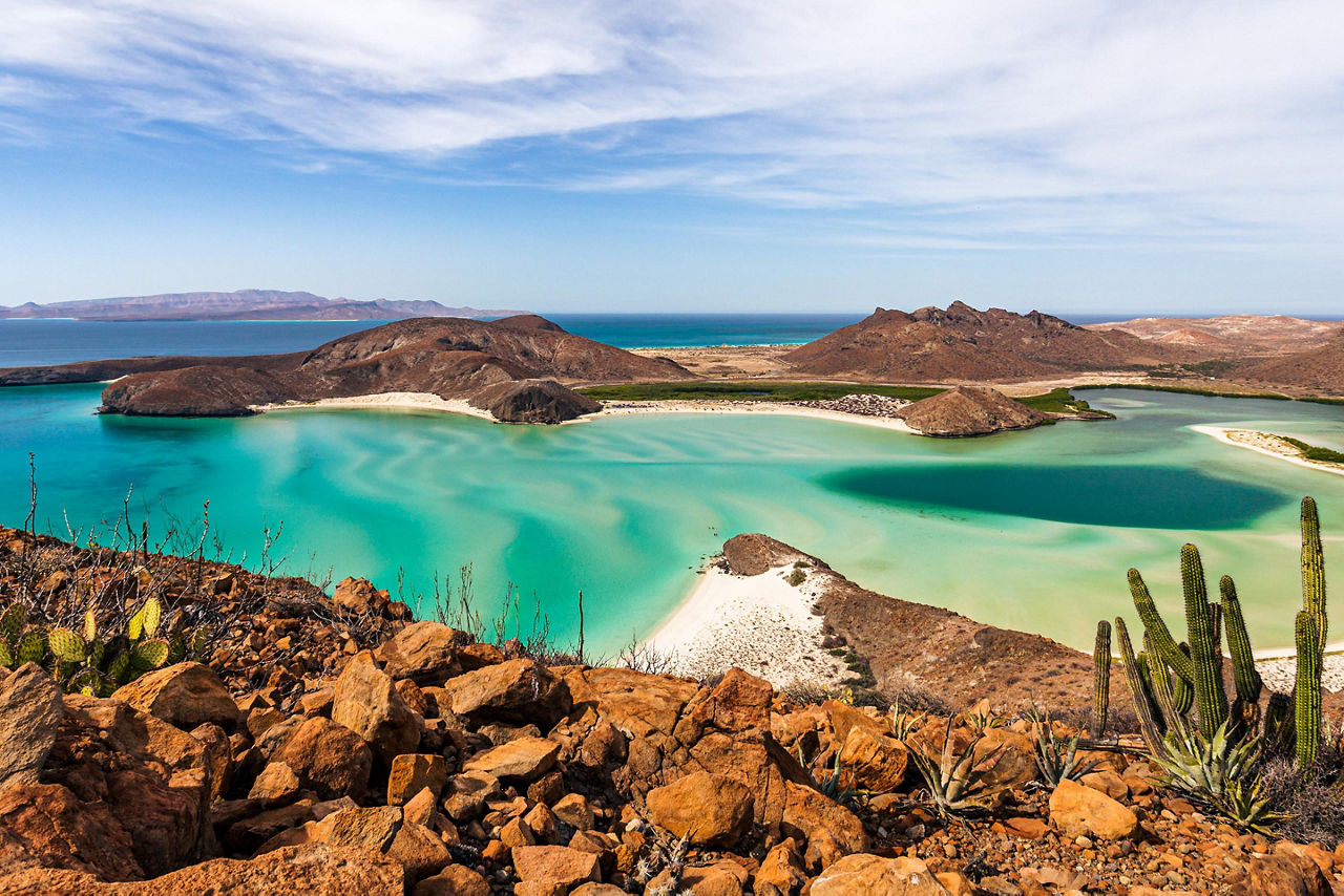 View of stunning La Paz Mexico