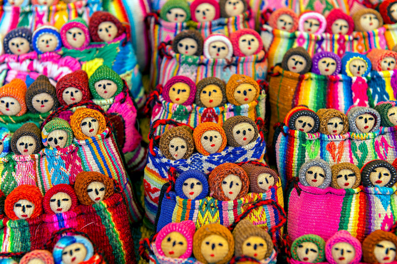 Peruvian markets are a great place to get handwoven souvenirs