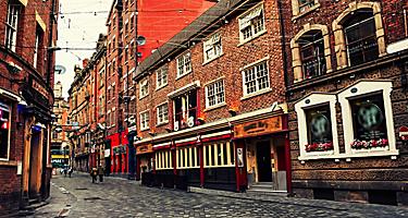 England Liverpool Old Red Brick Buildings