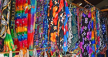 Vanuatu Luganville Local Market Colorful Dresses