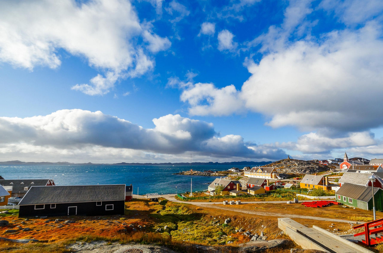 A panoramic view of Nuuk, Greenland