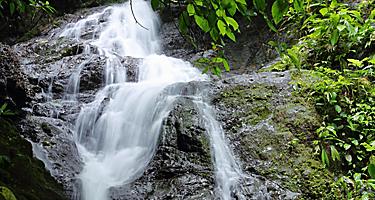 Waterfall in Costa Rican jungle