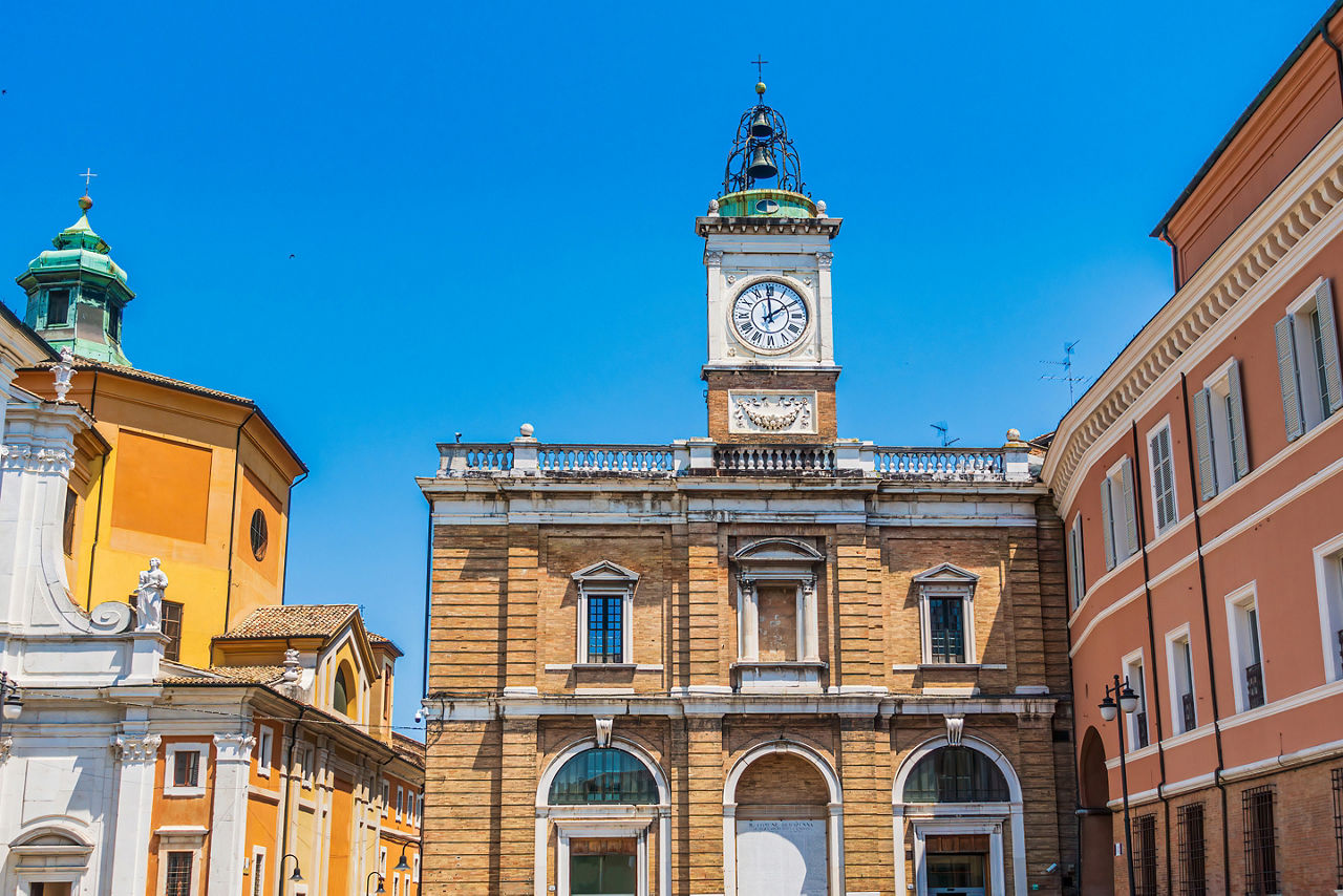 Piazza del Popolo, The central square of Ravenna. 