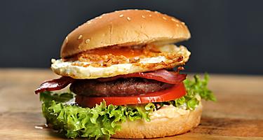 Local Japanese Burger with Fried Egg