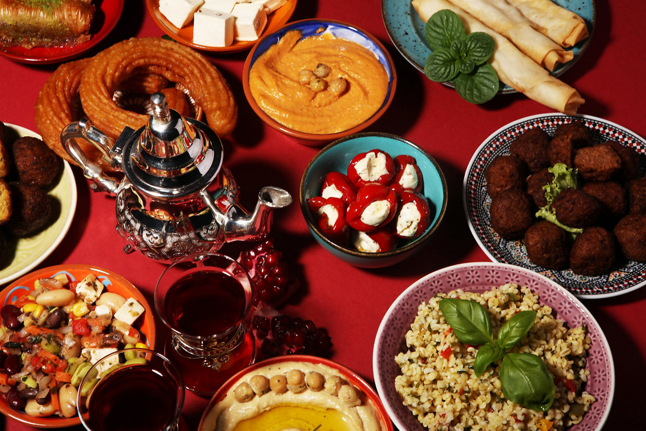 Middle eastern or arabic dishes 