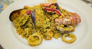 Spain Tarragona Paella Close Up of Local Cuisine