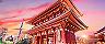 Japan Temple Gate Sunset