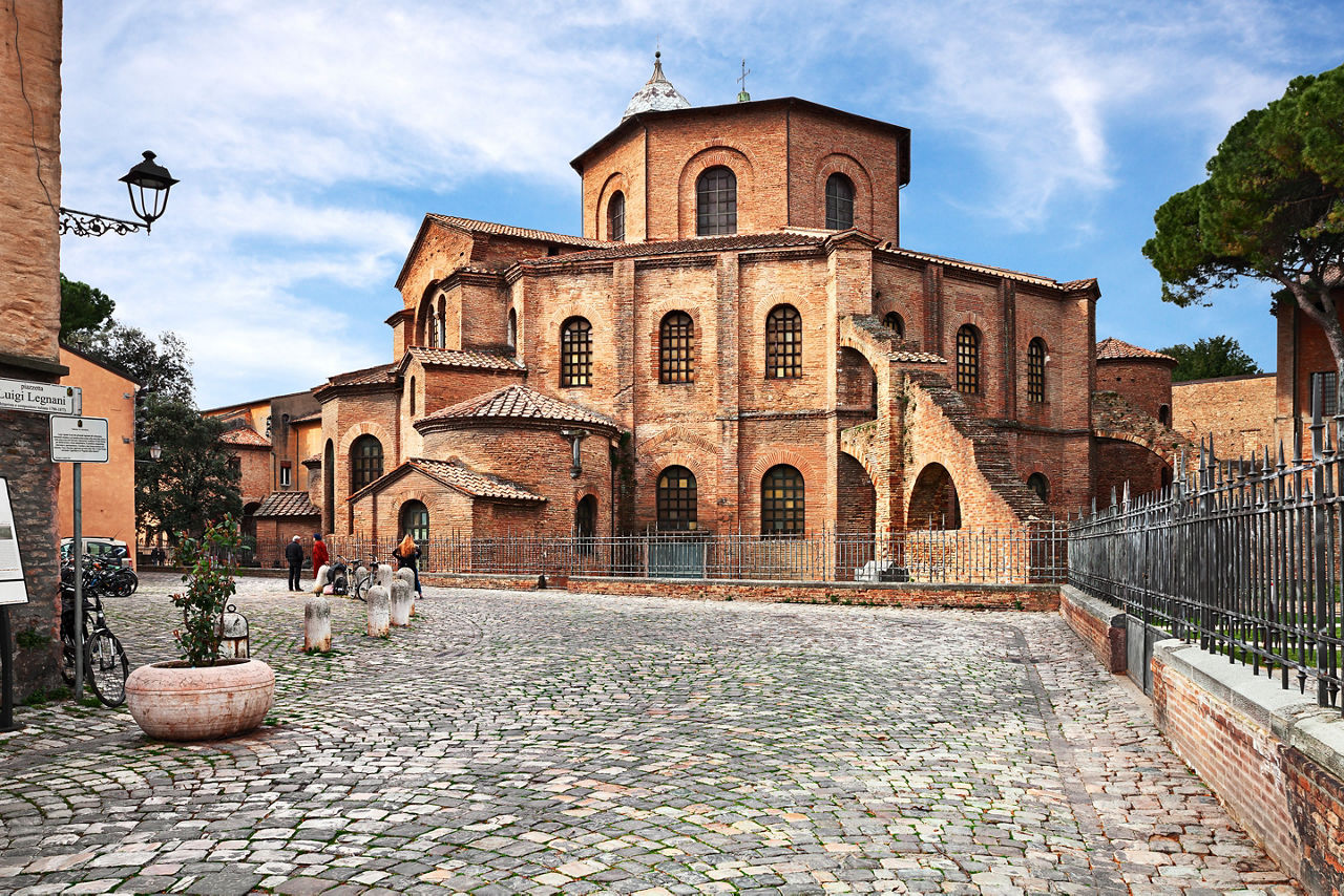 Ravenna, Emilia Romagna, Italy: the ancient Basilica of San Vitale