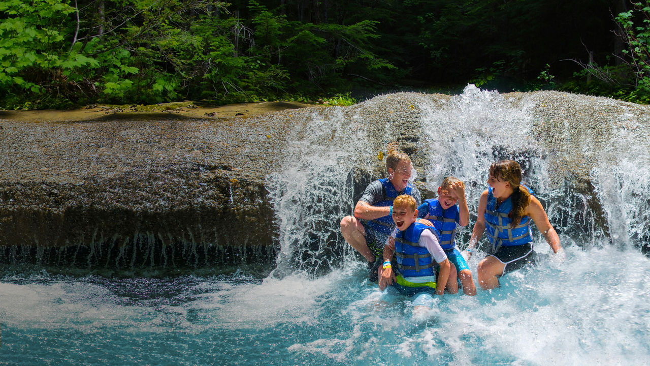 Falmouth Jamaica Family Waterfall HP Jumbotron 1920 1080 FAM NF 2x