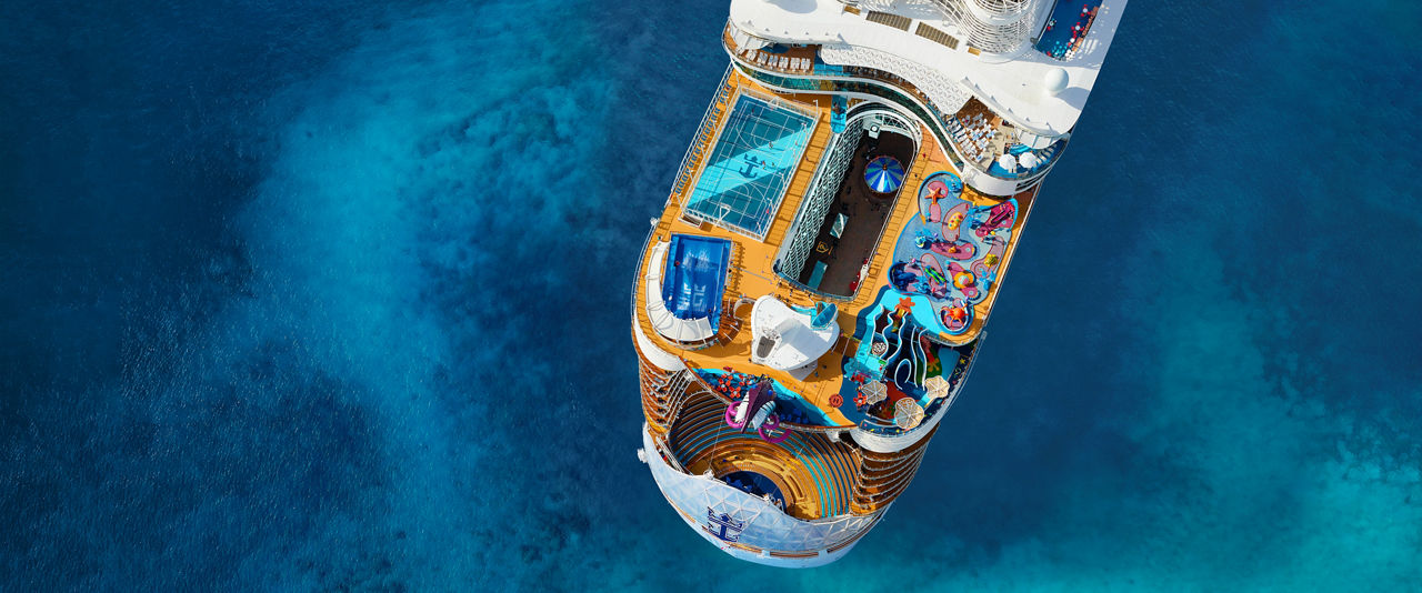 Wonder of the Seas Back Aerial View Hero 1920 800 FAM NF 2x