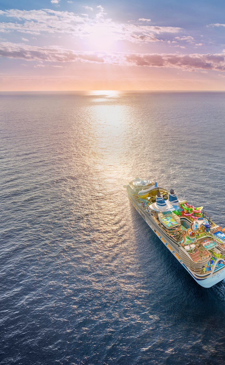 Icon of the Seas Aerial View AFT