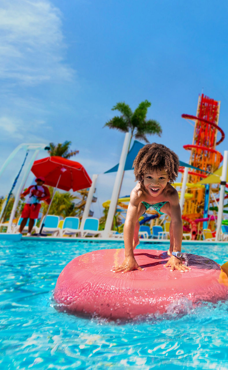 Boy playing in H2O Zone