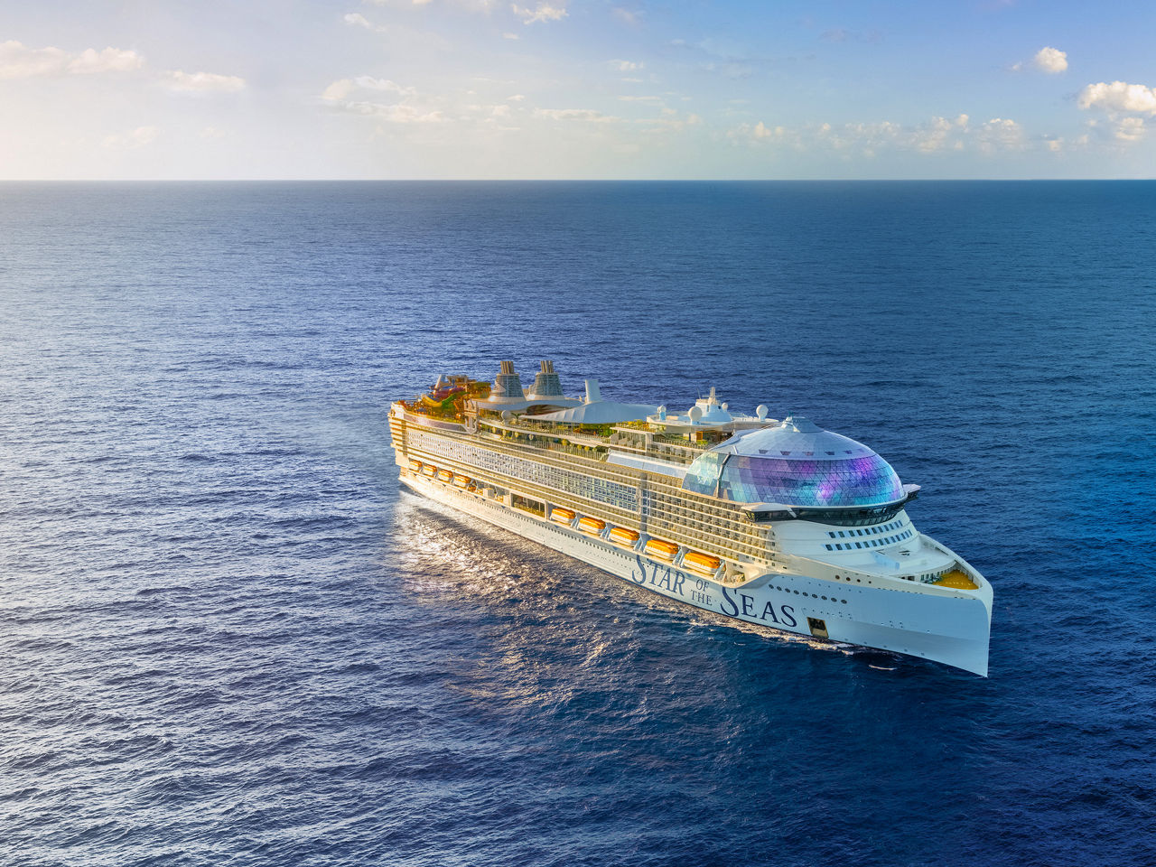 Star of the Seas Aerial Front Side View
