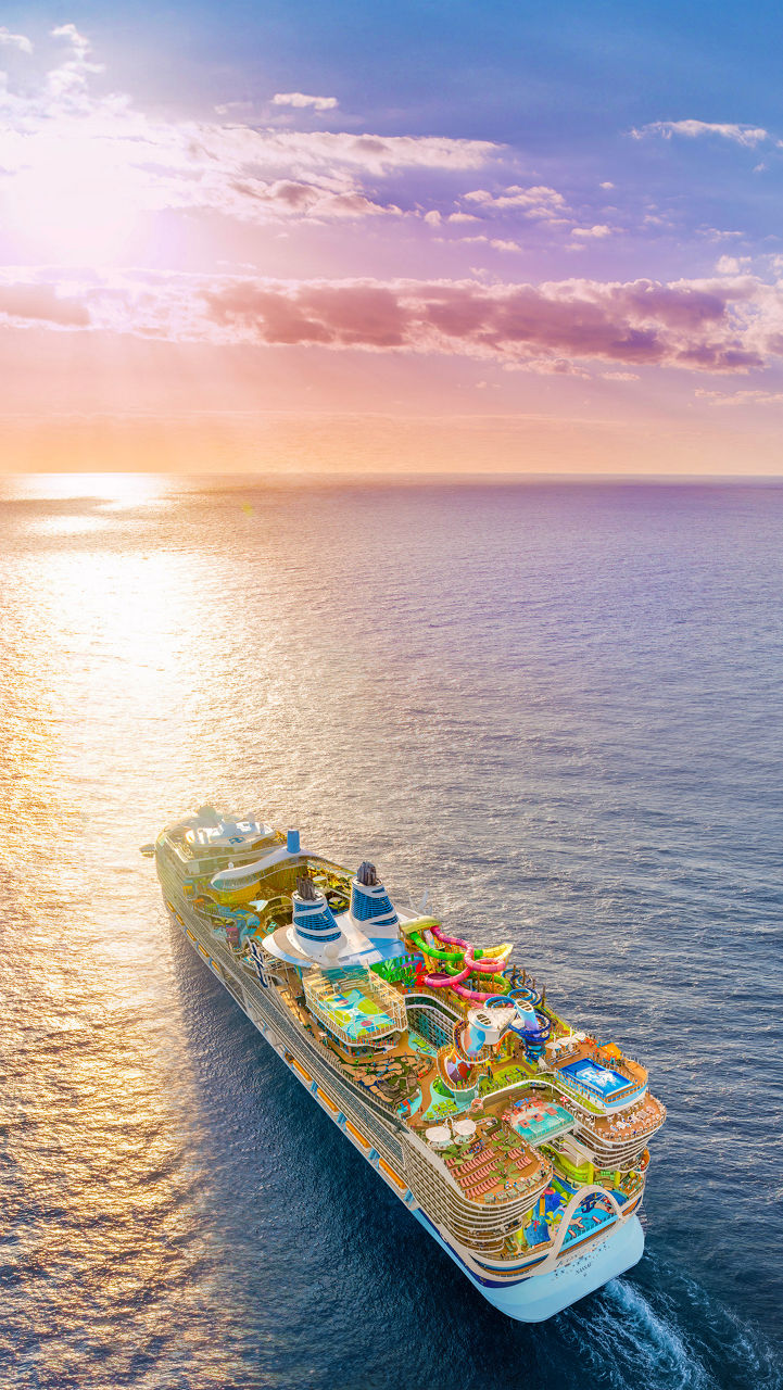 september caribbean cruise deals back aerial view icon of the seas poster 608 1080