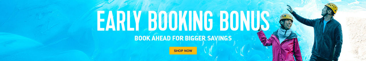 Early Booking Bonus Banner - Alaska