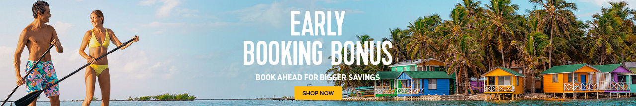 Early Booking Bonus Banner - Caribbean