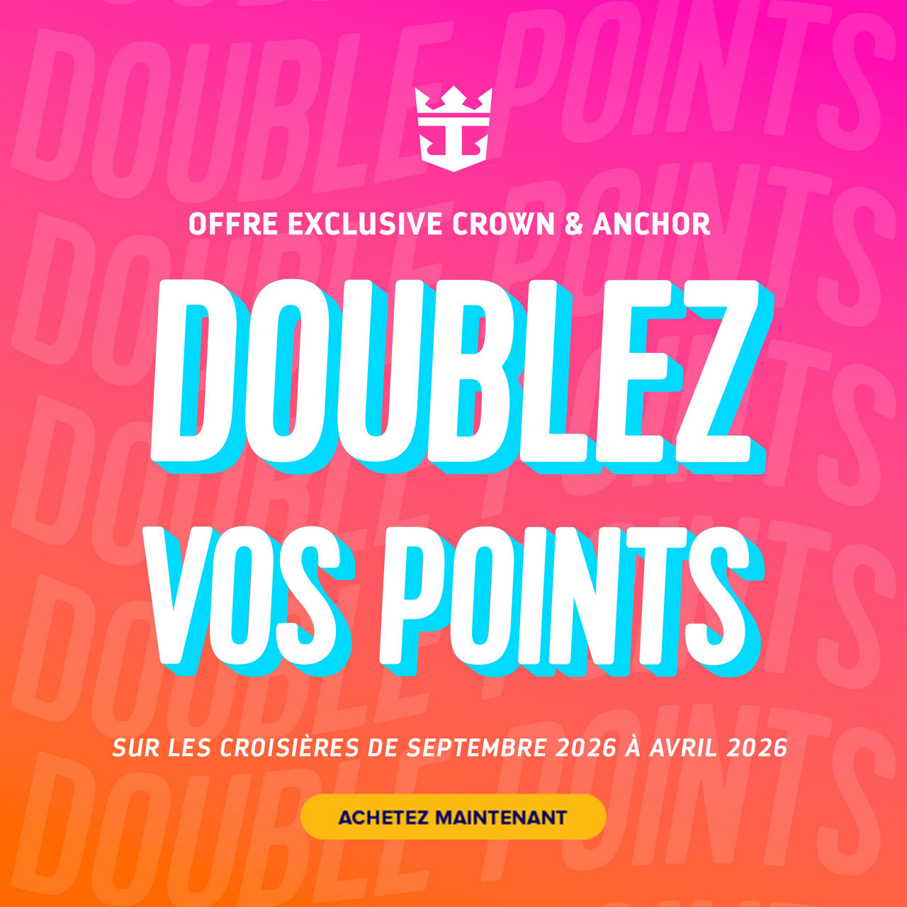 CAS Loyalty Double Points Banner FR Mobile