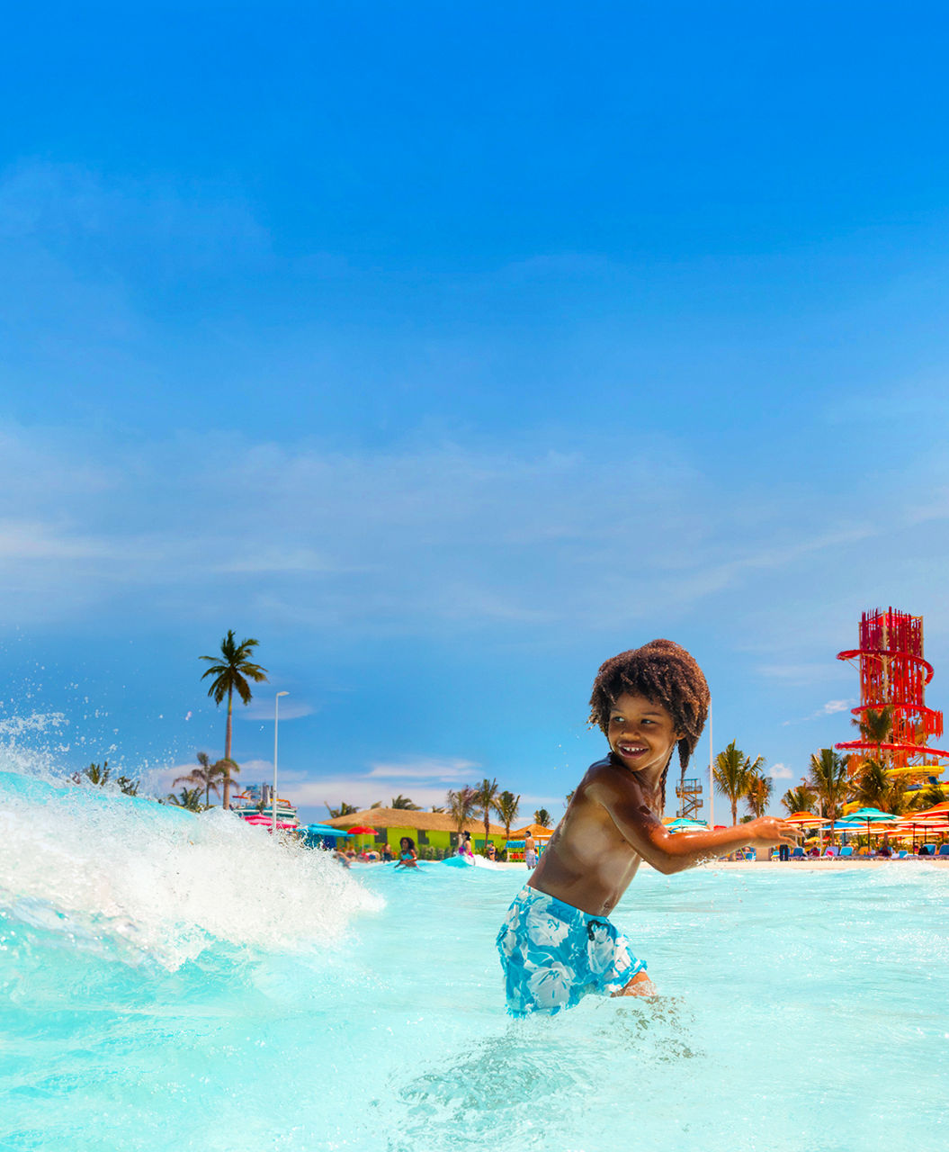 Kid Running at Wave Pool, Perfect Day at Cococay | HP Mobile