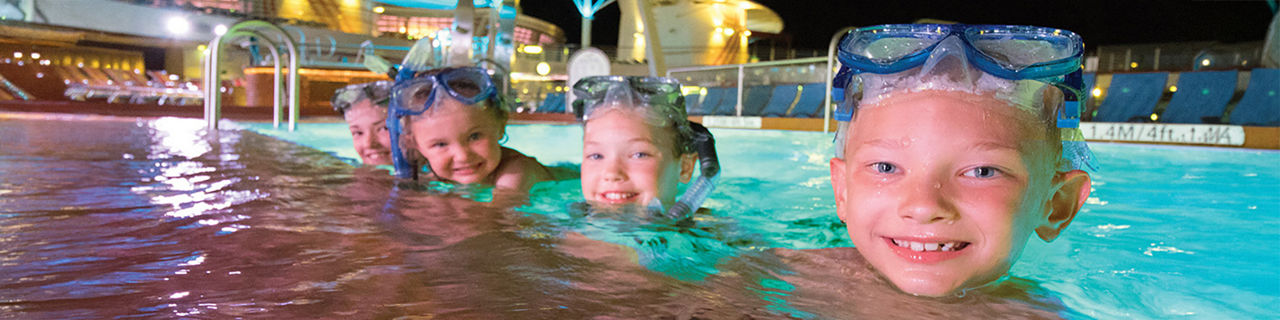 Kids in Swimming Pool | Tile