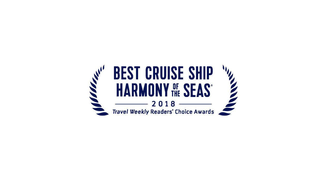 2018 best cruise ship harmony of the seas travel weekly award navy