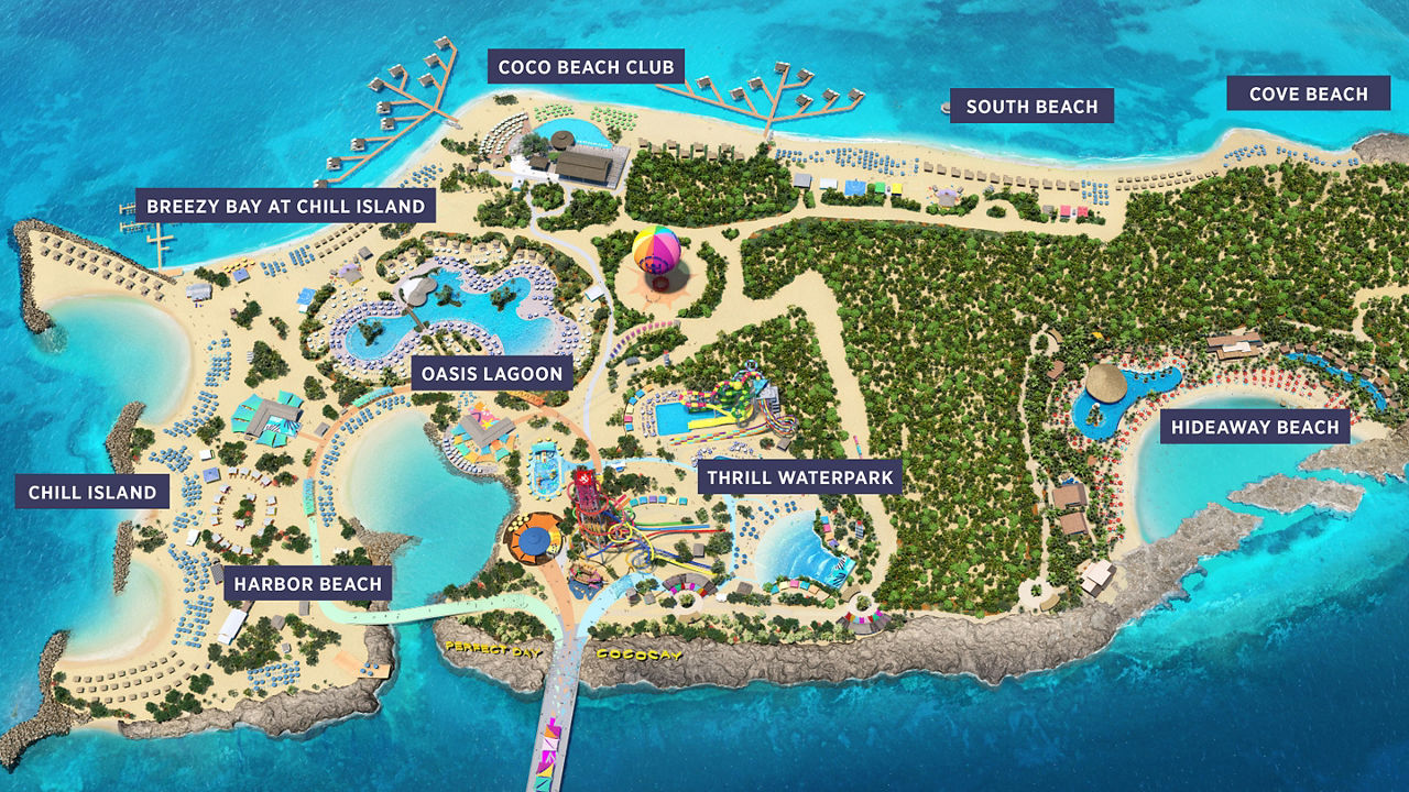 Perfect Day at CocoCay map
