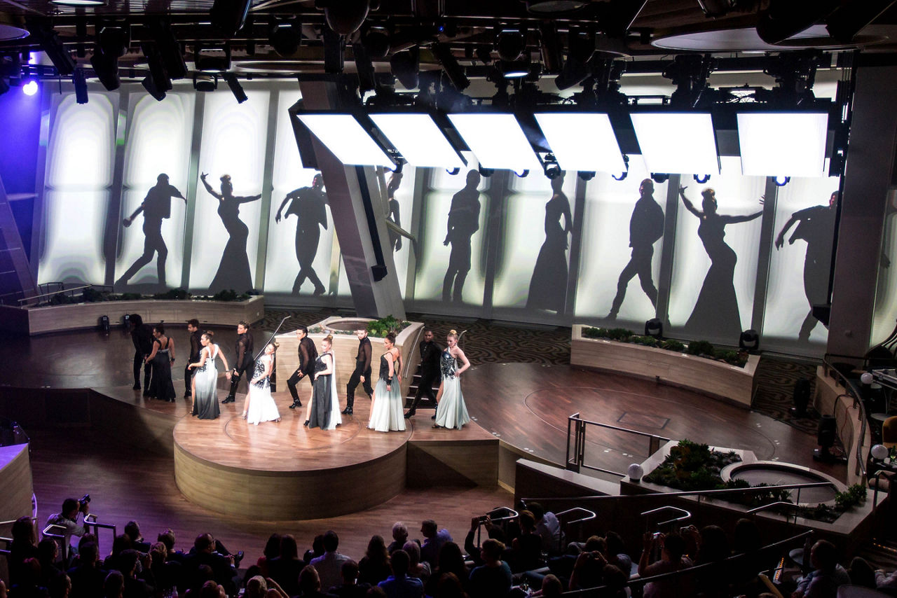 Starwater Show Performers Silhouettes Stage Dancing