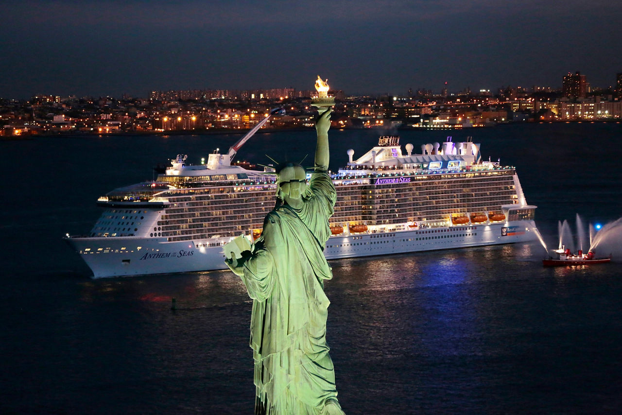 Anthem of the Seas Sightseeing the Statue of Liberty, New York