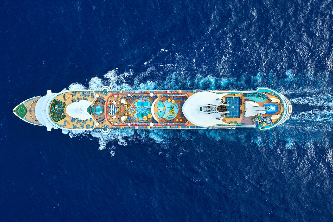 Freedom of the Seas Full Ship Aerial