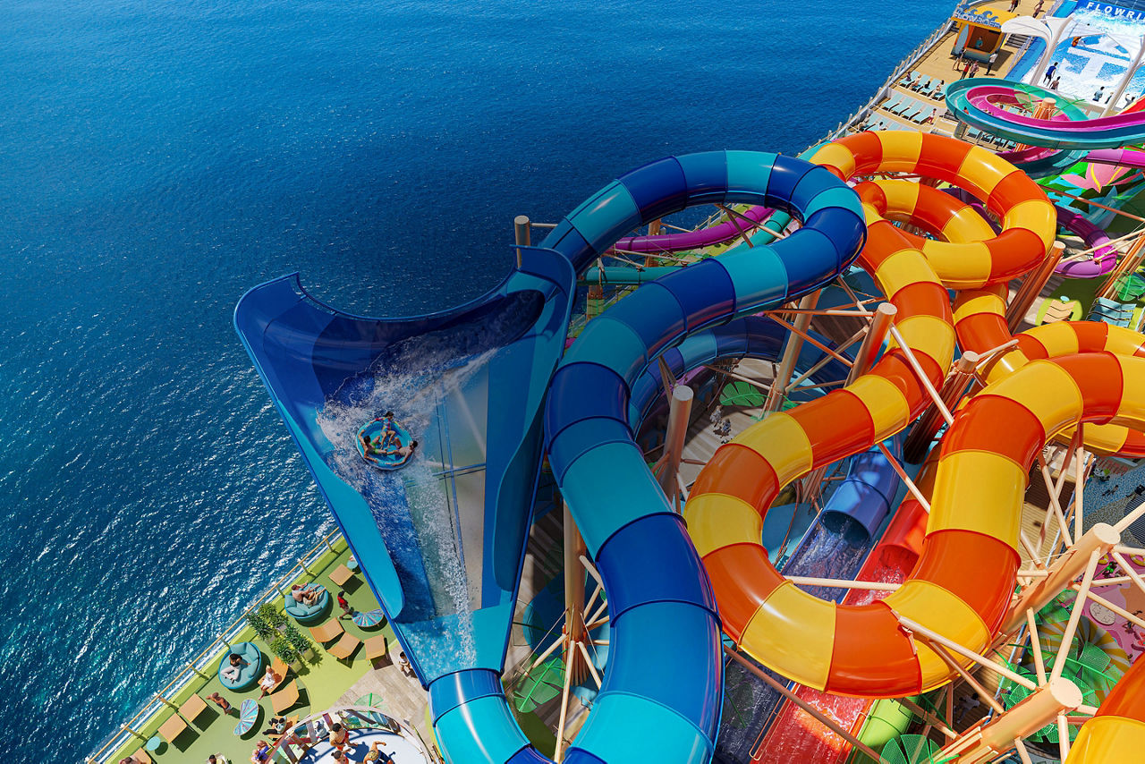 Funnel slide, Hero of the Seas, render