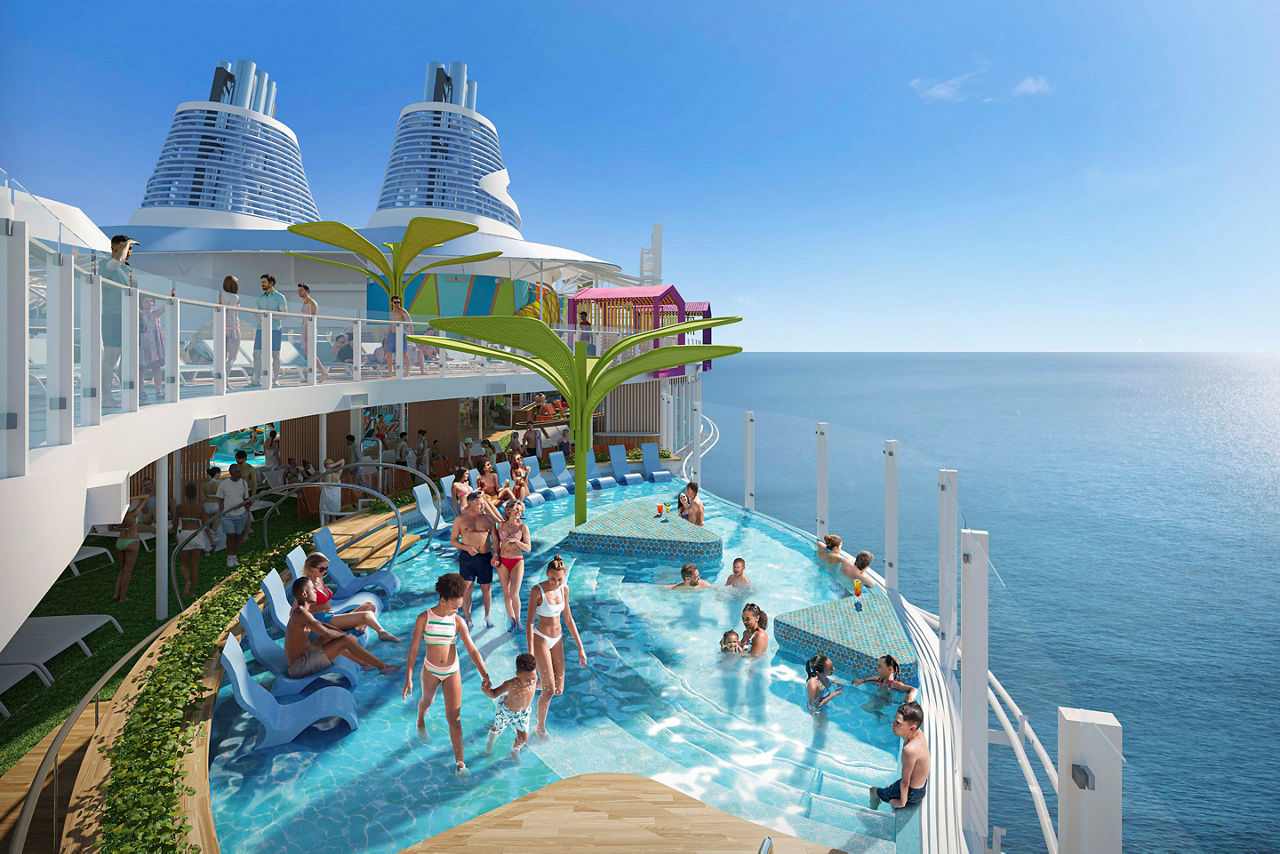Icon of the Seas Cove Pool Deck 