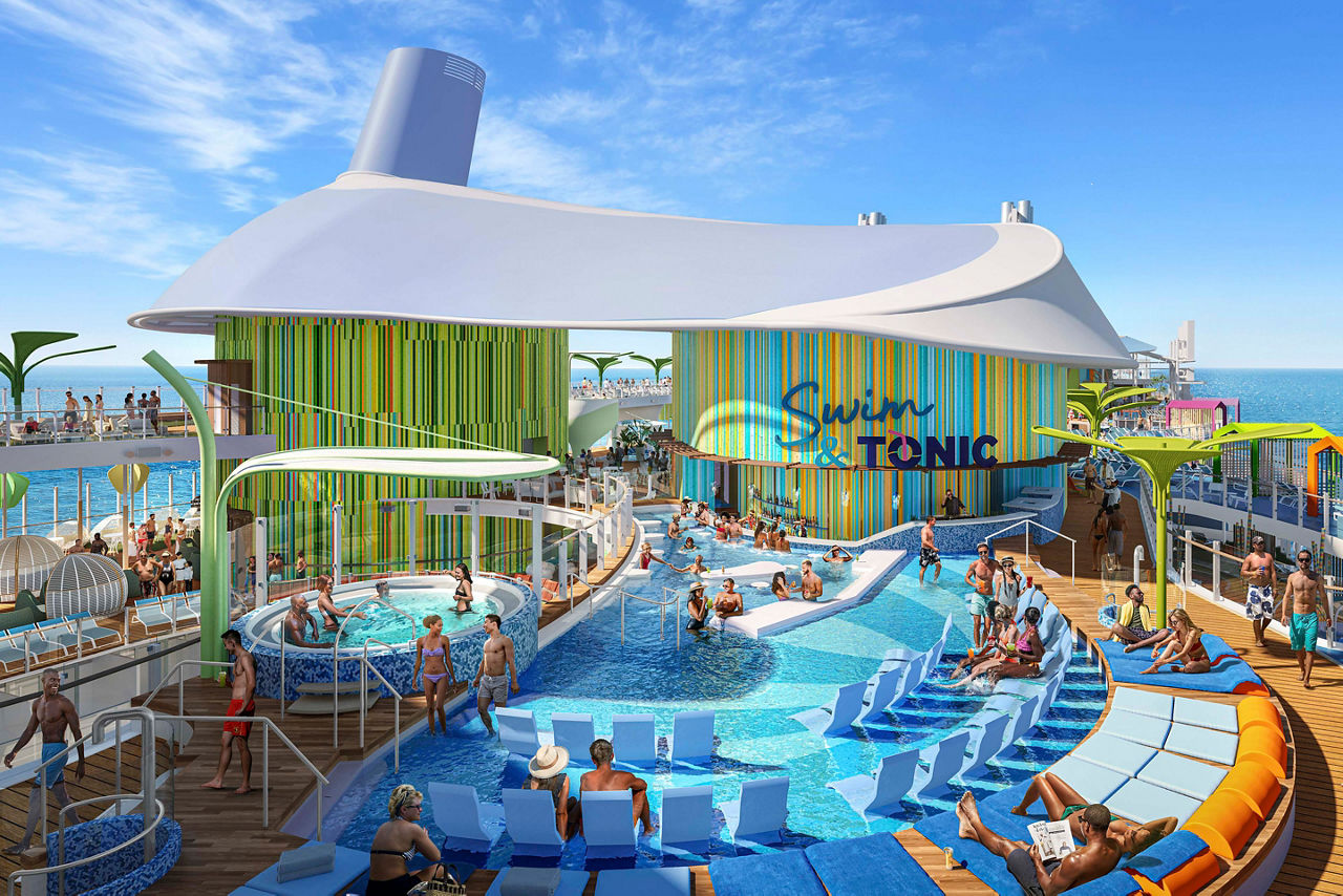 Icon of the Seas Swim and Tonic Close-Up Render