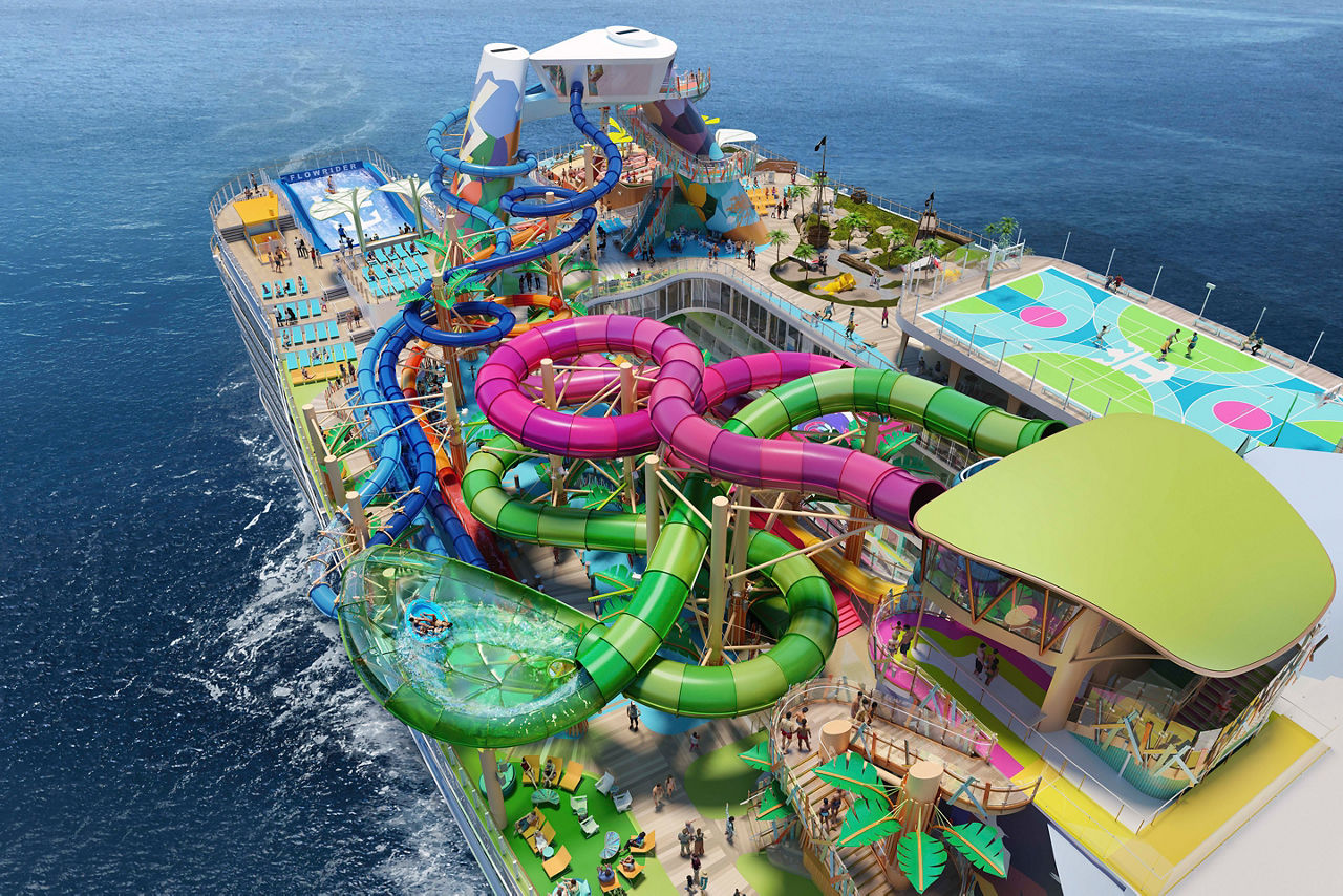 Icon of the Seas Thrill Island Crop Render
