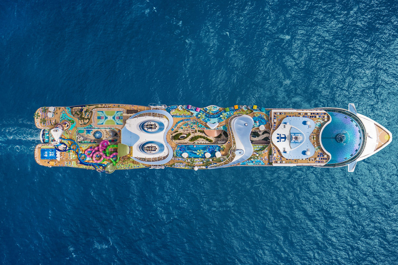 Icon of the Seas Aerial