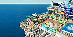 Aft Aerial View of Icon of the Seas