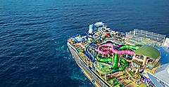 Icon of the Seas Cat6 Waterpark Aerial