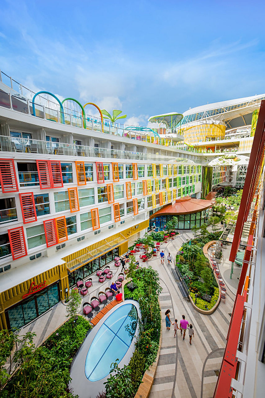 High aerial of Central Park on Icon of the Seas