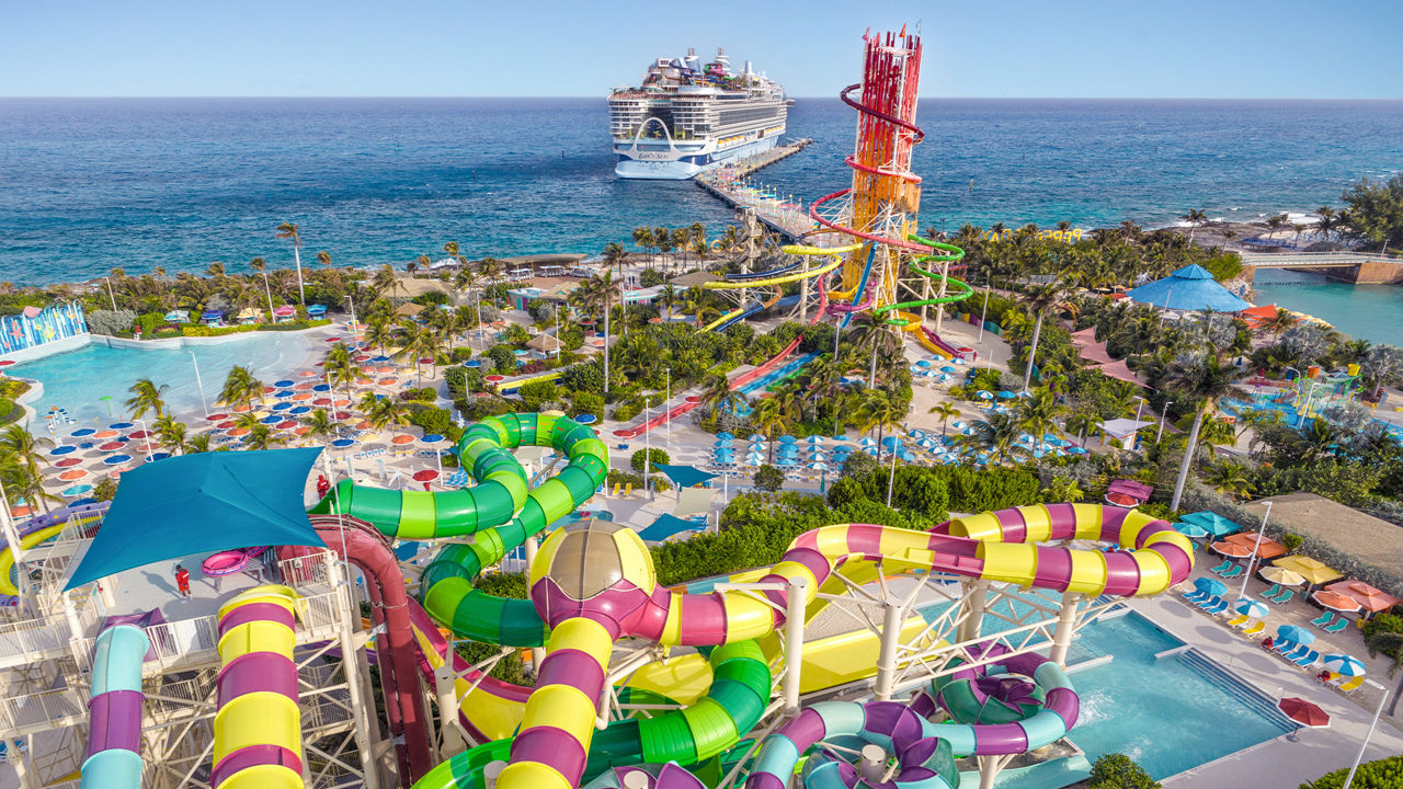 Icon of the Seas Docked at Coco Cay