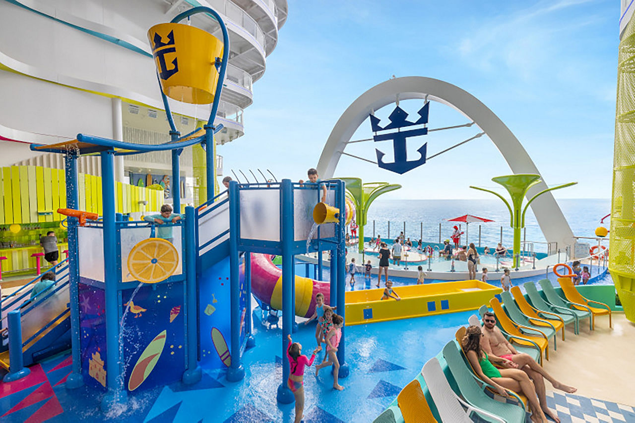 Kids Playing at Surfside Splashaway Bay at Icon of the Seas