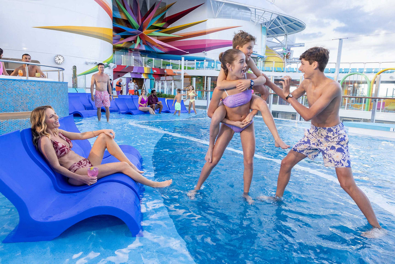 Kids Playing at the Royal Bay Pool