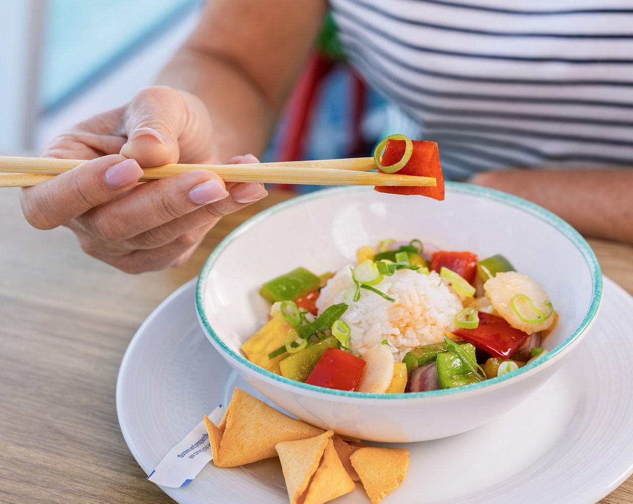 aqua dome market gngr rice vegetable bowl