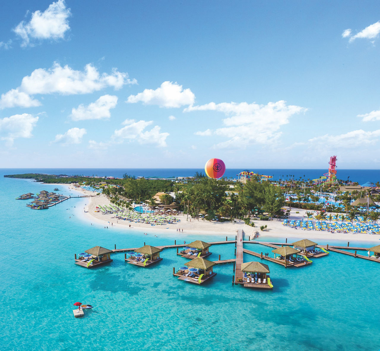 Perfect Day at CocoCay Beach and Cabanas Over the Water V2