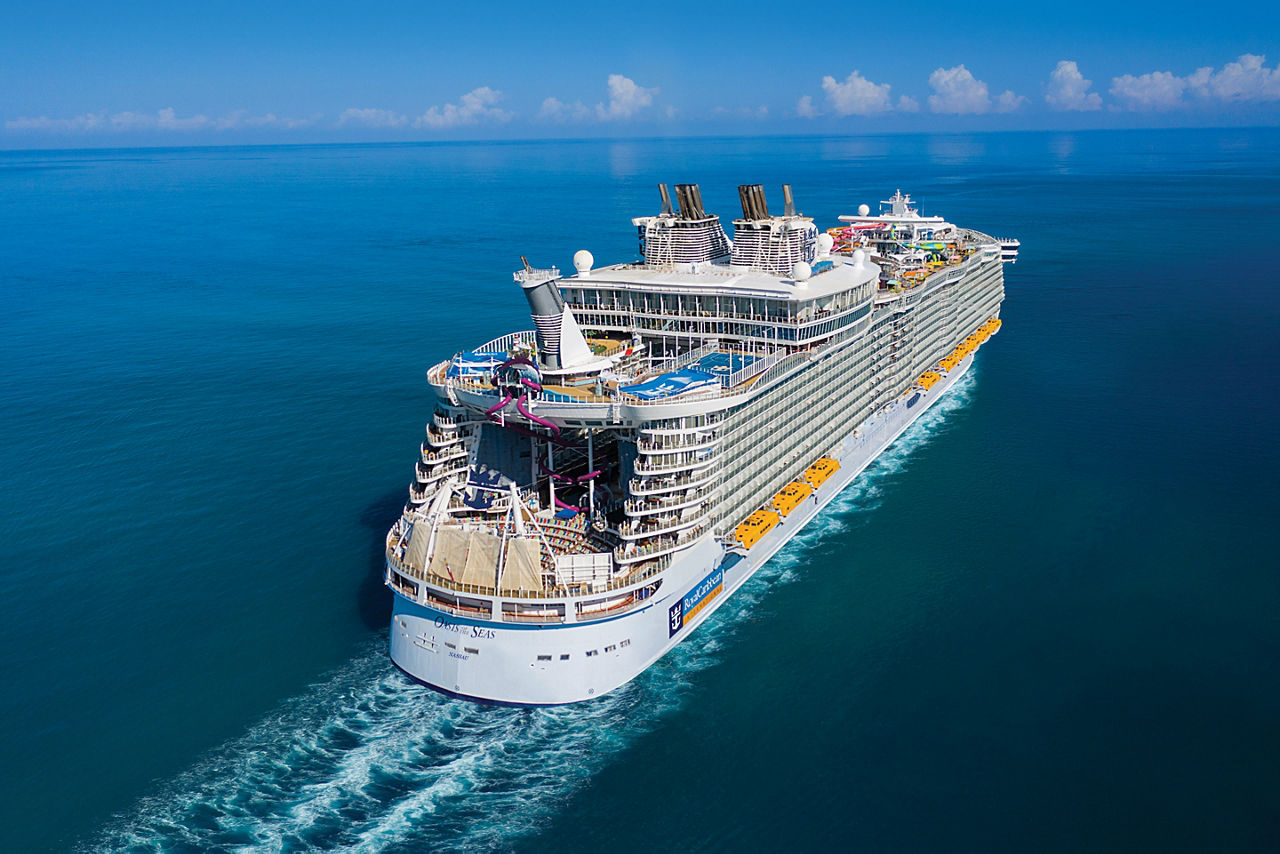 Oasis of the Seas Aerial Daytime Sailing